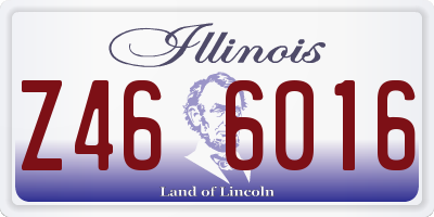 IL license plate Z466016