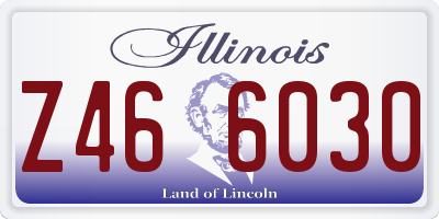IL license plate Z466030