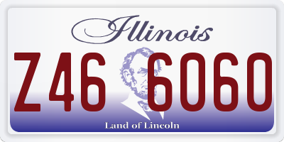 IL license plate Z466060