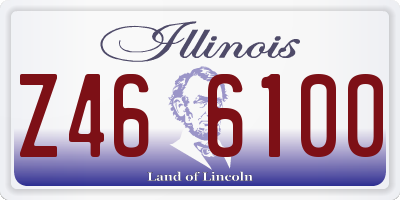 IL license plate Z466100