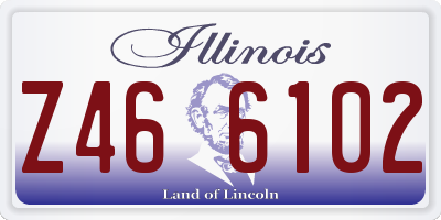 IL license plate Z466102
