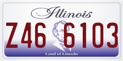 IL license plate Z466103