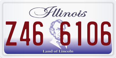 IL license plate Z466106