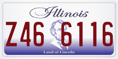 IL license plate Z466116