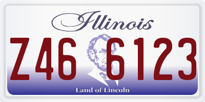 IL license plate Z466123