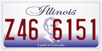 IL license plate Z466151