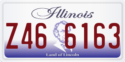 IL license plate Z466163