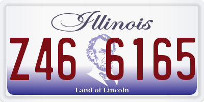 IL license plate Z466165