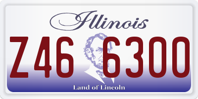IL license plate Z466300