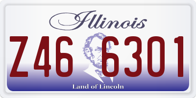 IL license plate Z466301