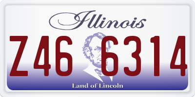 IL license plate Z466314