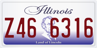 IL license plate Z466316