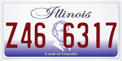 IL license plate Z466317