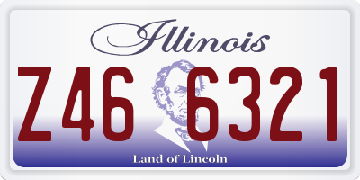 IL license plate Z466321
