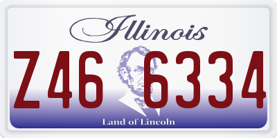 IL license plate Z466334