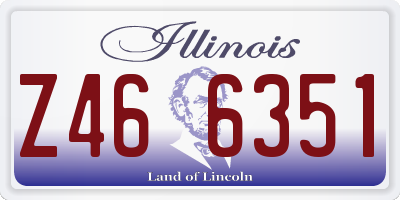 IL license plate Z466351