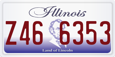 IL license plate Z466353
