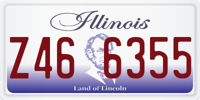IL license plate Z466355