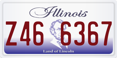 IL license plate Z466367