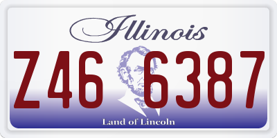 IL license plate Z466387
