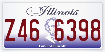 IL license plate Z466398