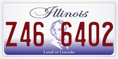 IL license plate Z466402