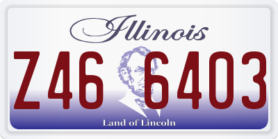 IL license plate Z466403