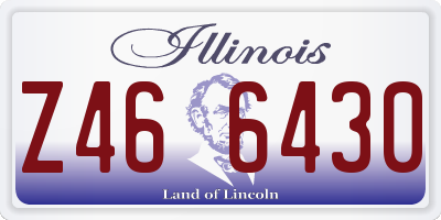 IL license plate Z466430