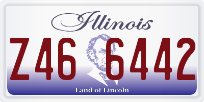 IL license plate Z466442