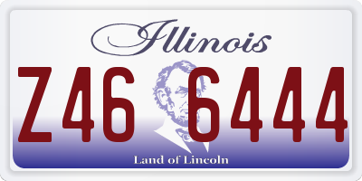 IL license plate Z466444