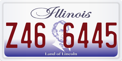 IL license plate Z466445