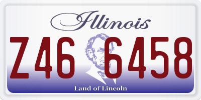 IL license plate Z466458