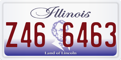 IL license plate Z466463
