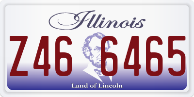 IL license plate Z466465
