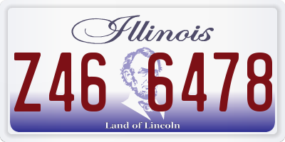 IL license plate Z466478
