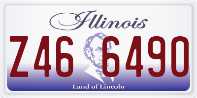 IL license plate Z466490