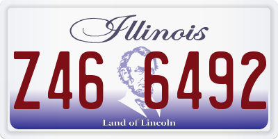 IL license plate Z466492