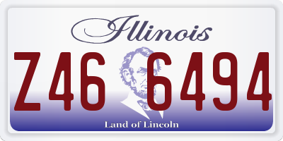 IL license plate Z466494