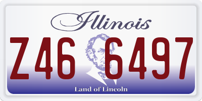 IL license plate Z466497