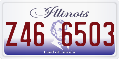 IL license plate Z466503