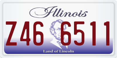 IL license plate Z466511