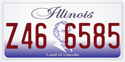 IL license plate Z466585