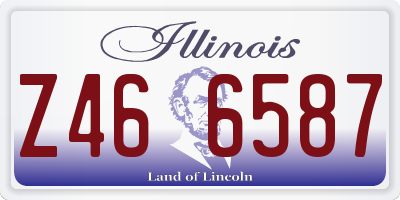 IL license plate Z466587