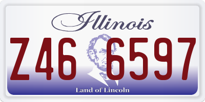 IL license plate Z466597