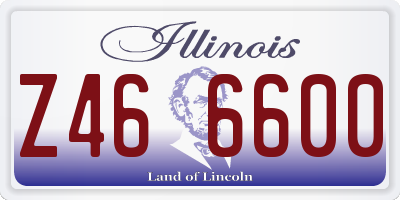 IL license plate Z466600