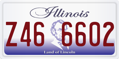 IL license plate Z466602
