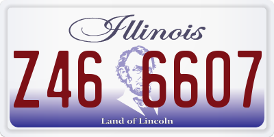 IL license plate Z466607