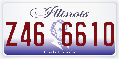 IL license plate Z466610