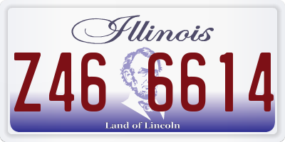 IL license plate Z466614