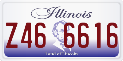 IL license plate Z466616